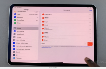 How To Remove OR Delete Keyboard Language On Your iPad