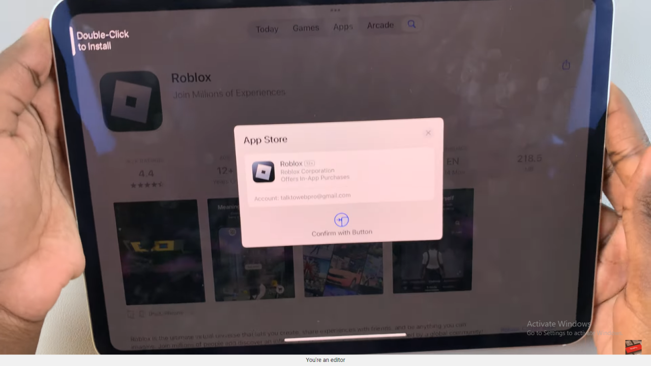     Instala Roblox en tu iPad