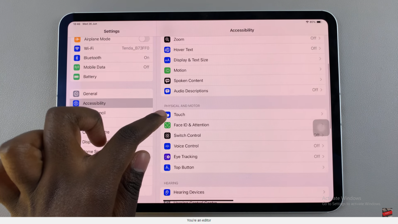 Change Visibility Opacity Of Assistive Touch Button On An iPad