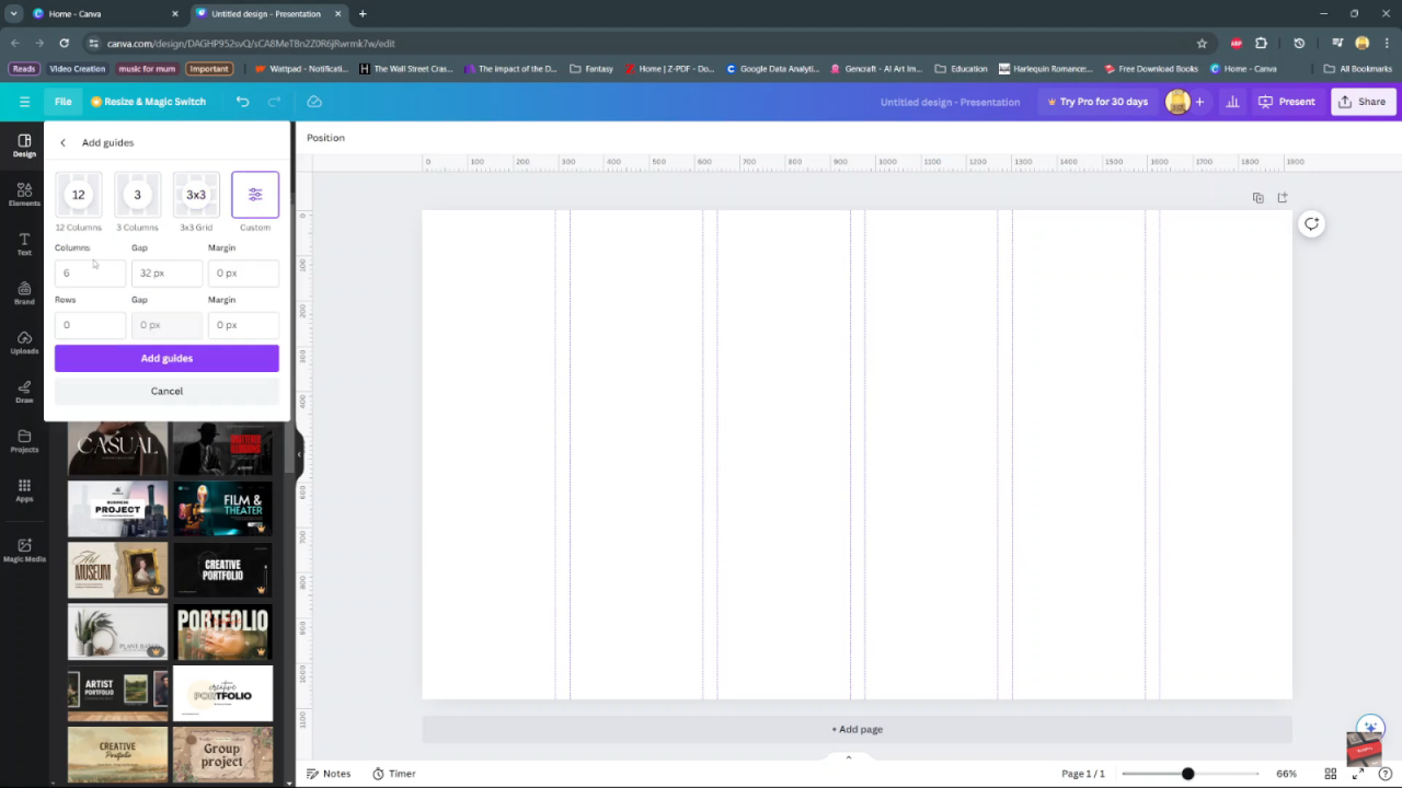  Add Grid Lines, Columns, and Rows in Canva