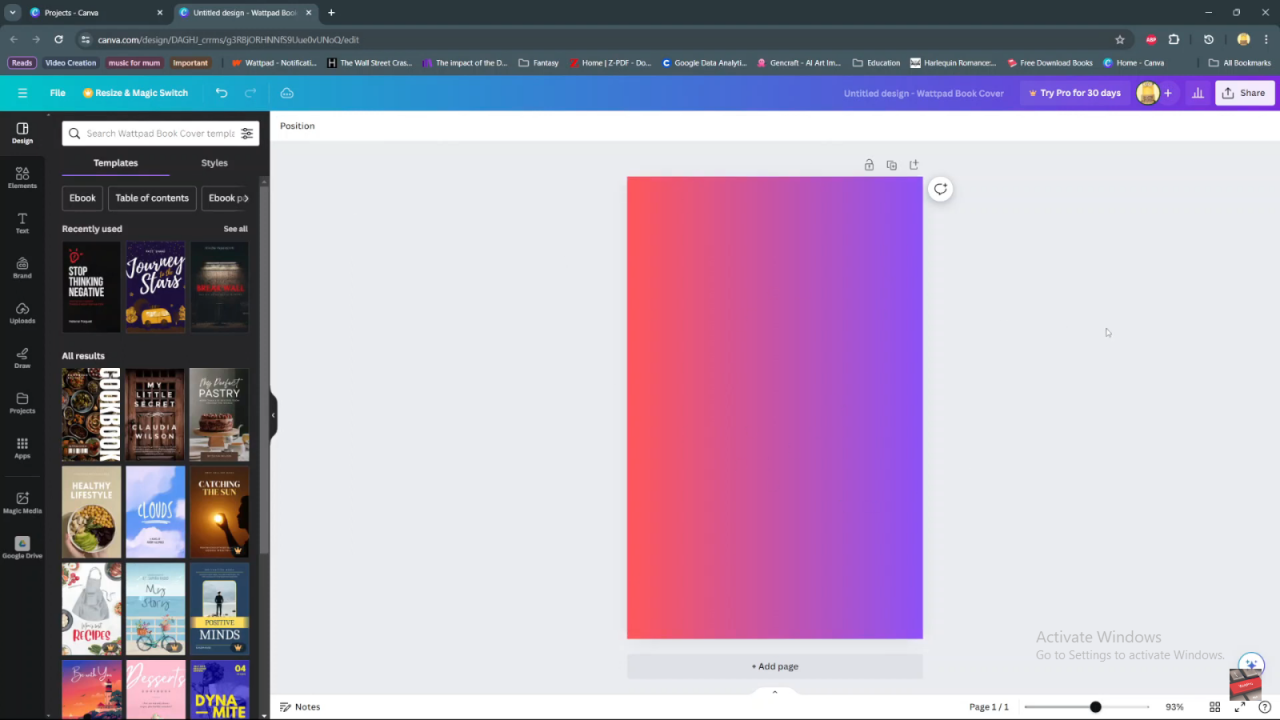 Change Background Color in Canva