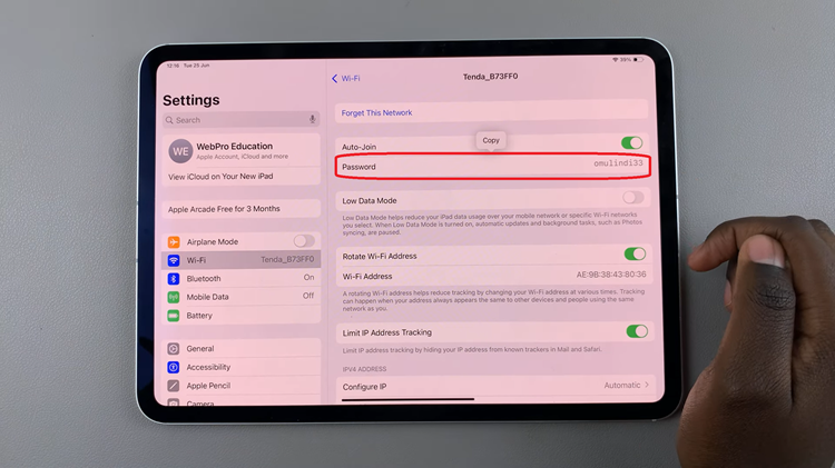 See Your Wi-Fi Password On iPad