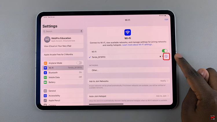 See Your Wi-Fi Password On iPad