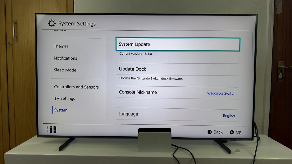 How To Update Dock On Nintendo Switch