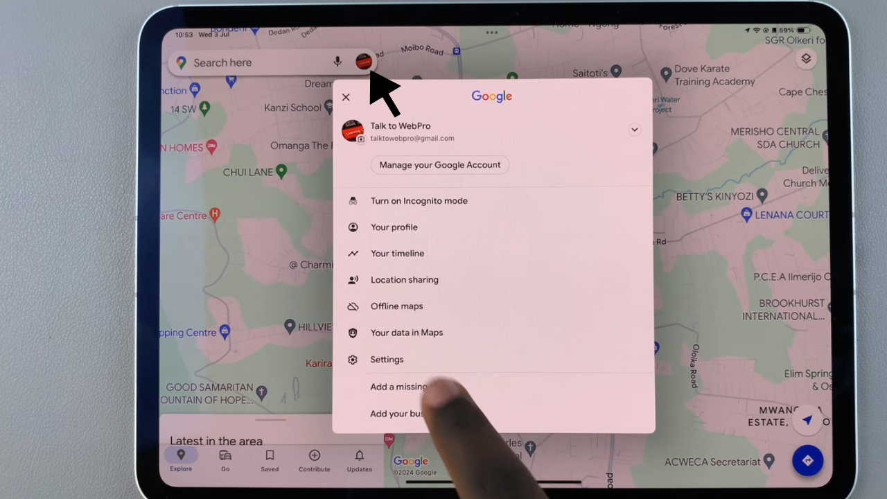 Enabling Dark Mode In Google Maps