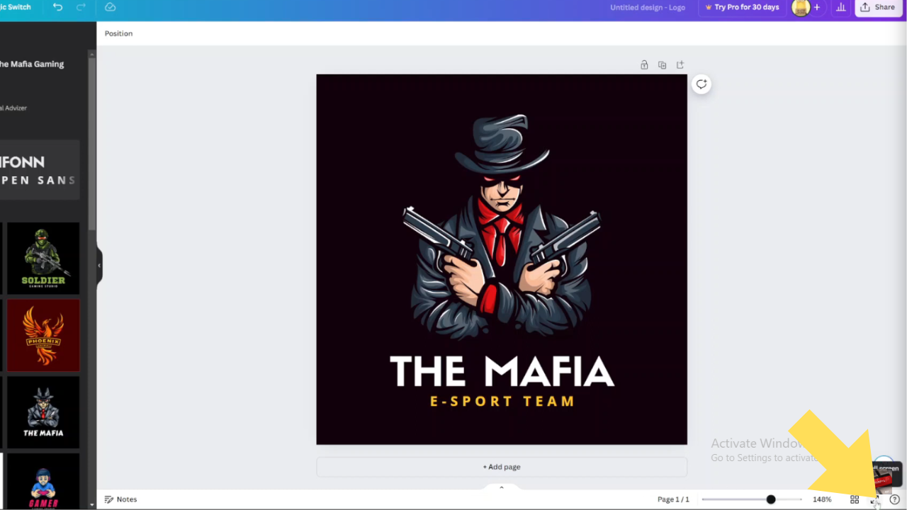 Full Screen Mode In Canva