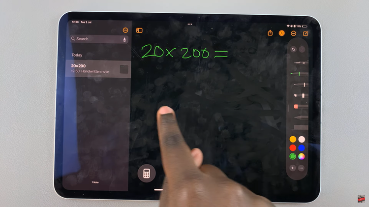 Use Math Notes In Calculator App On iOS 18 (iPad)