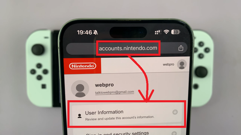 Nintendo Switch eShop User Information