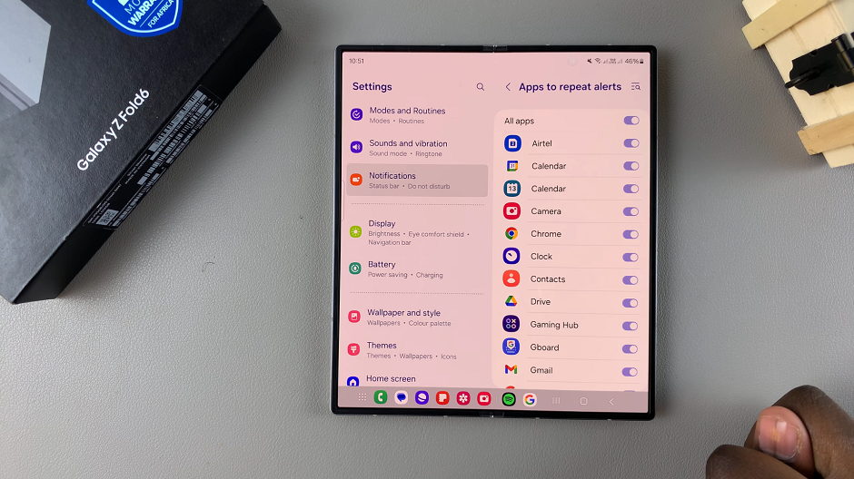 How To Customize Notification Reminders On Galaxy Z Fold 6