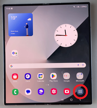 How To Add Apps Screen Button On Home Screen Of Galaxy Z Fold 6