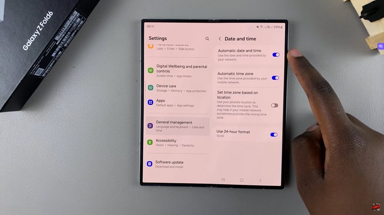 Change Date On Samsung Galaxy Z Fold 6