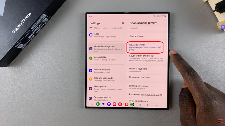 Change Keyboard Theme On Samsung Galaxy Z Fold 6