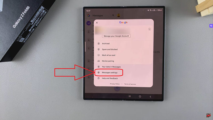 Enable Text Message Notification Bubbles On Samsung Galaxy Z Fold 6