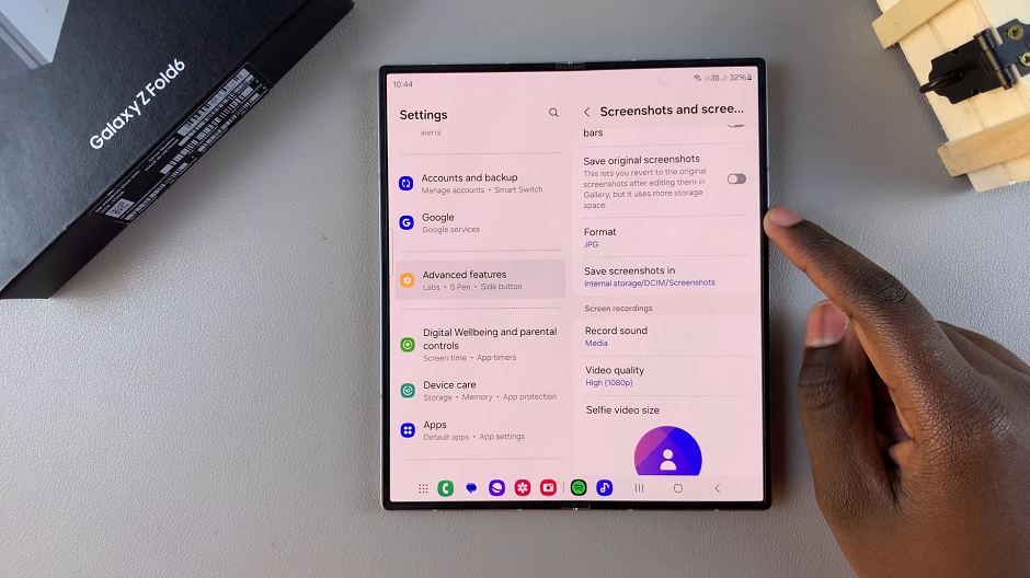 How To Change Screenshot Format On Galaxy Z Fold 6