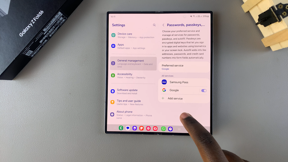 How To Import & Export Passwords Using Google Password Manager On Galaxy Z Fold 6