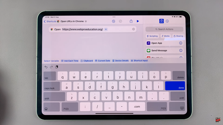 How To Add Google Chrome URL Shortcut To iPad Home Screen