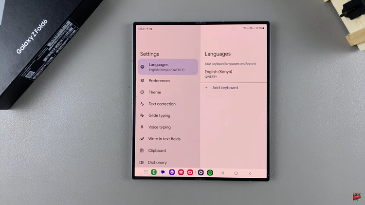 How To Add Languages To Keyboard On Samsung Galaxy Z Fold 6