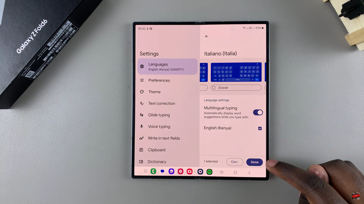 How To Add Languages To Keyboard On Samsung Galaxy Z Fold 6