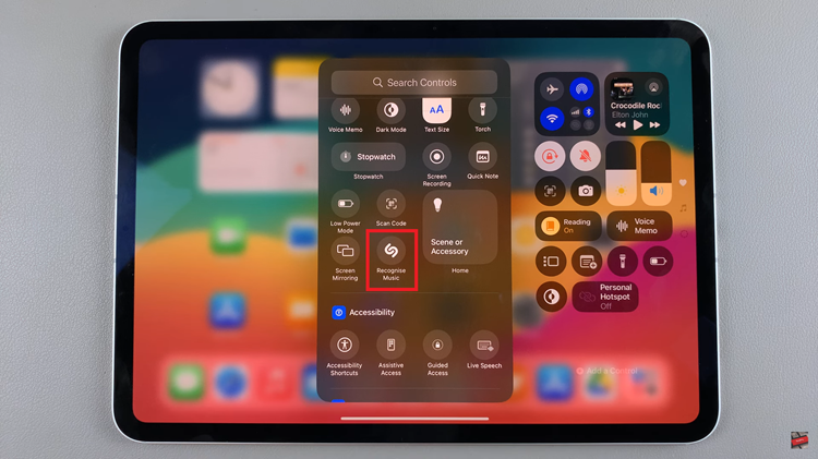 How To Add Shazam To Control Center On iPad