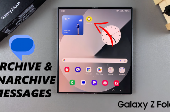 How To Archive & Unarchive Messages On Samsung Galaxy Z Fold 6