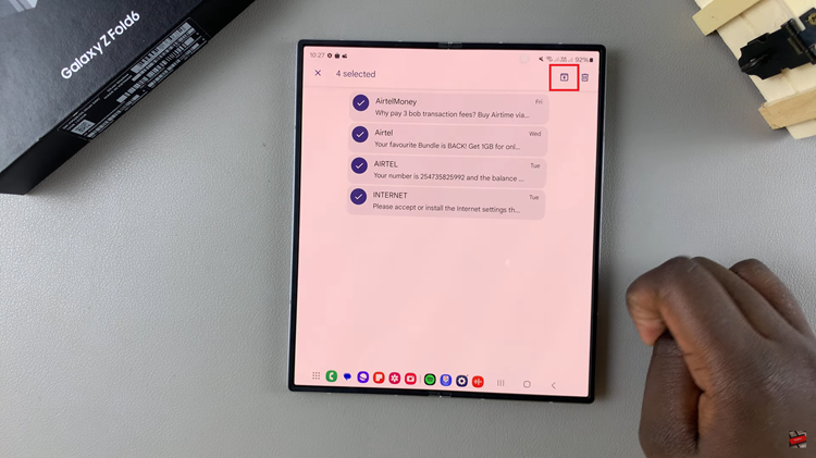 How To Archive & Unarchive Messages On Samsung Galaxy Z Fold 6