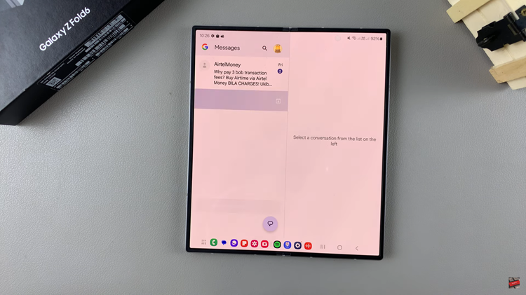 How To Archive & Unarchive Messages On Samsung Galaxy Z Fold 6