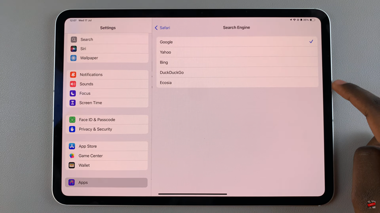 How To Change Default Search Engine In Safari Browser On iPad