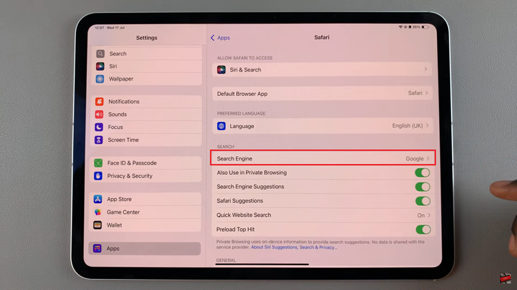 How To Change Default Search Engine In Safari Browser On iPad