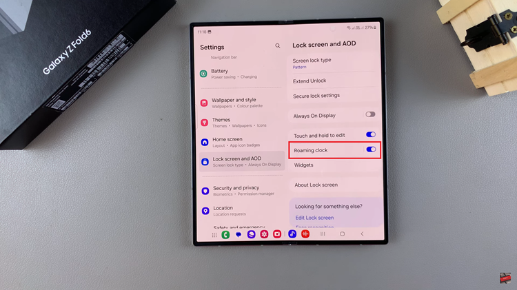 How To Change Roaming Clock Region & Time Zone On Samsung Galaxy Z Fold 6