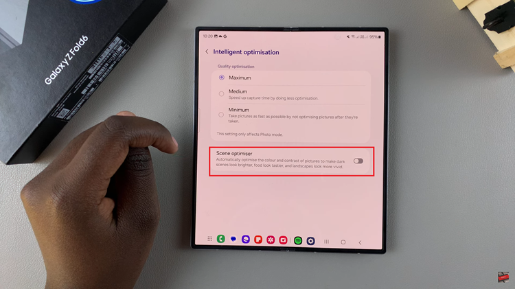 How To Enable & Disable Camera Scene Optimizer On Samsung Galaxy Z Fold 6