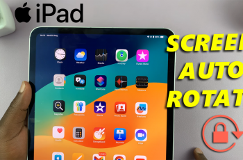 How To Enable Screen Auto Rotate On iPad