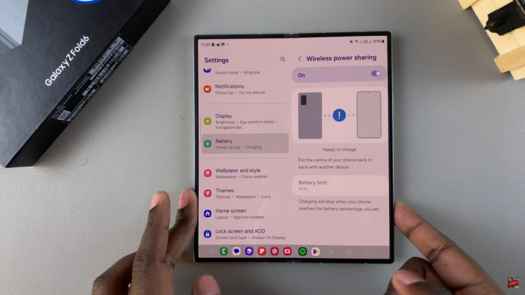 How To Enable Wireless Power Sharing On Samsung Galaxy Z Fold 6