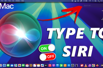 How To Enable / Disable Type To Siri On Mac