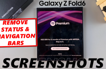 How To Hide Navigation & Status Bar When Taking Screenshot On Galaxy Z Fold 6