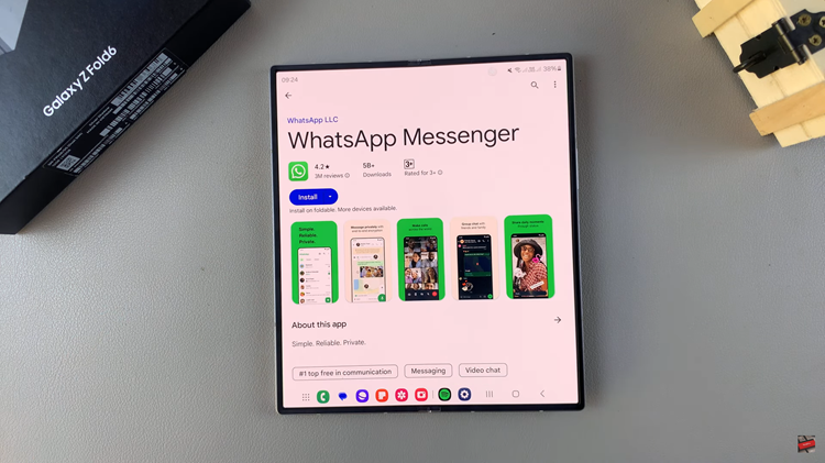 How To Install & Set Up WhatsApp On Samsung Galaxy Z Fold 6