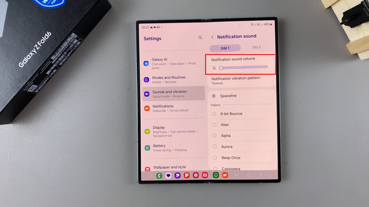 How To Mute Notification Sounds On Samsung Galaxy Z Fold 6