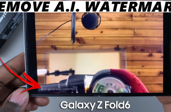 How To Remove AI Watermark From Edited Images On Galaxy Z Fold 6