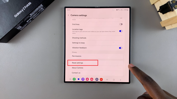 How To Reset Camera Settings On Samsung Galaxy Z Fold 6