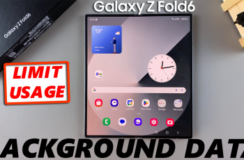 How To Restrict Background Data Usage On Galaxy Z Fold 6