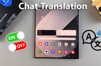 How To Turn Chat Translate On / Off On Samsung Galaxy Z Fold 6