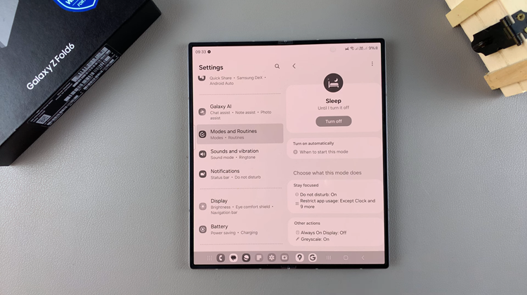 How To Turn ON/OFF Sleep Mode On Samsung Galaxy Z Fold 6