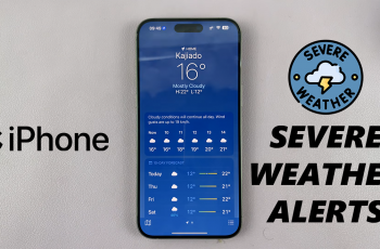 How To Turn ON Severe Weather Alerts On iPhone