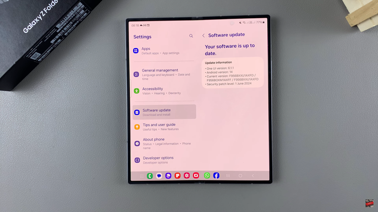 How To Update Samsung Galaxy Z Fold 6