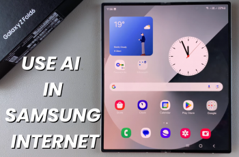 How To Use AI In Samsung Internet On Samsung Galaxy Z Fold 6