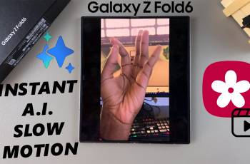 How To Use Instant AI Slow Motion Feature On Galaxy Z Fold 6