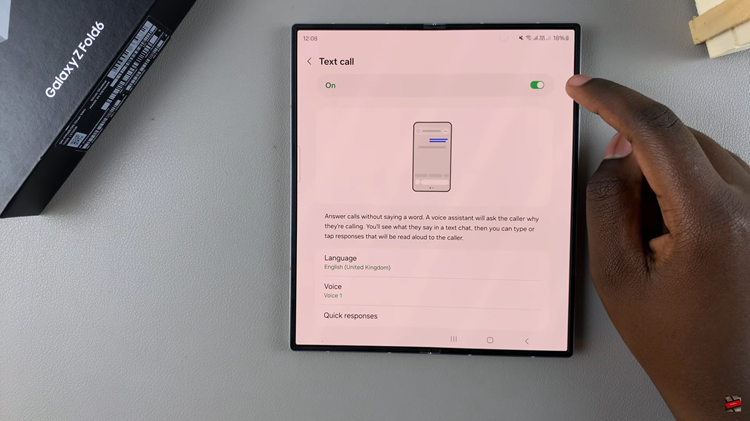 How To Use Text Call On Samsung Galaxy Z Fold 6