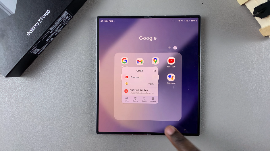 Enable Long Press App Icon To See Notifications On Galaxy Z Fold 6