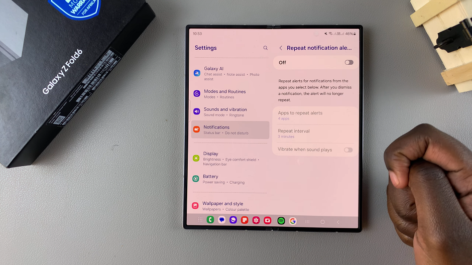 How To Disable Notification Reminders On Galaxy Z Fold 6