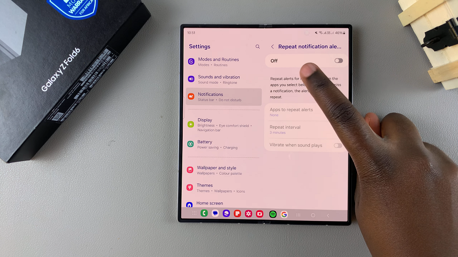 How To Enable Notification Reminders On Galaxy Z Fold 6