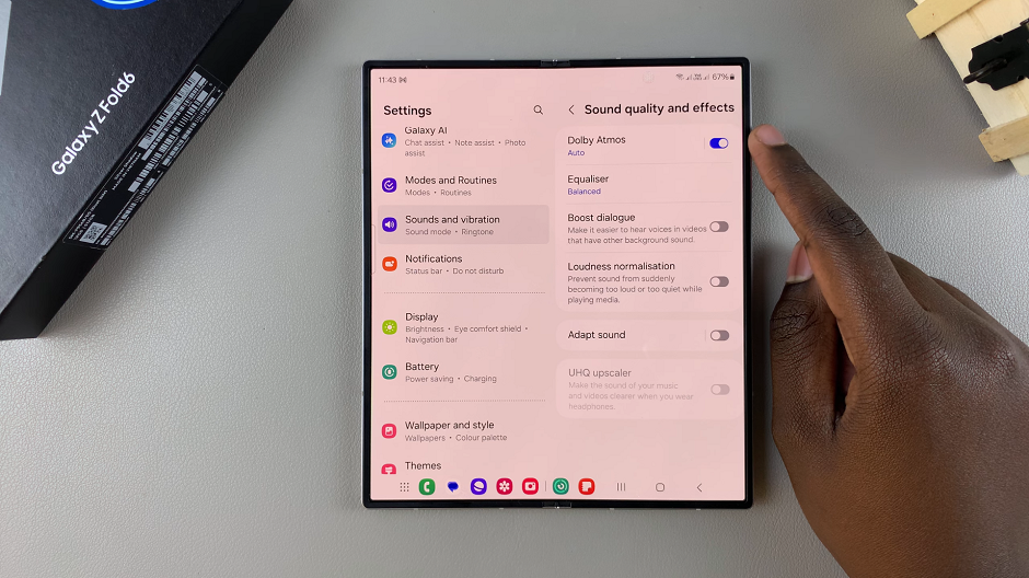 How To Enable Dolby Atmos On Galaxy Z Fold 6
